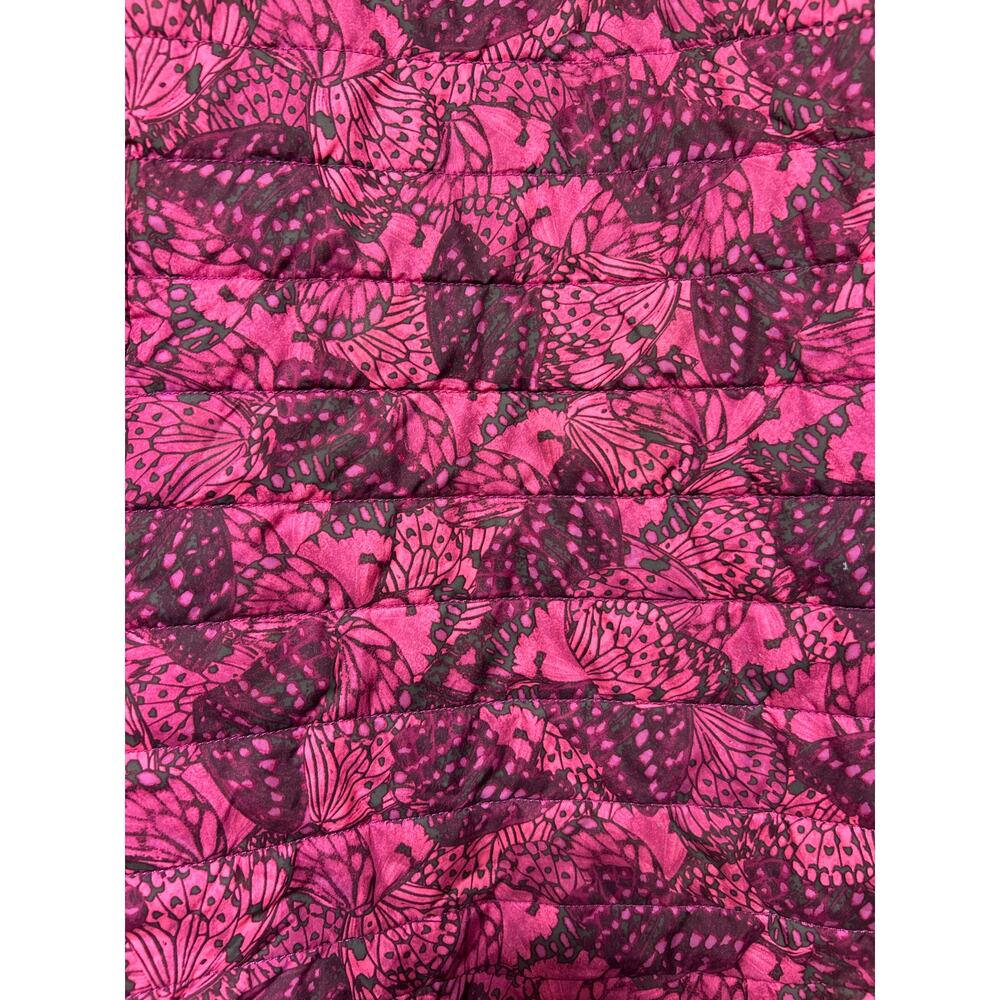 The North Face Jacket Girls Large Reversible Pink Fuzzy Teddy Mossbud Swirl - Picture 10 of 12